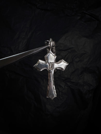 melted cross pendant (made to order)