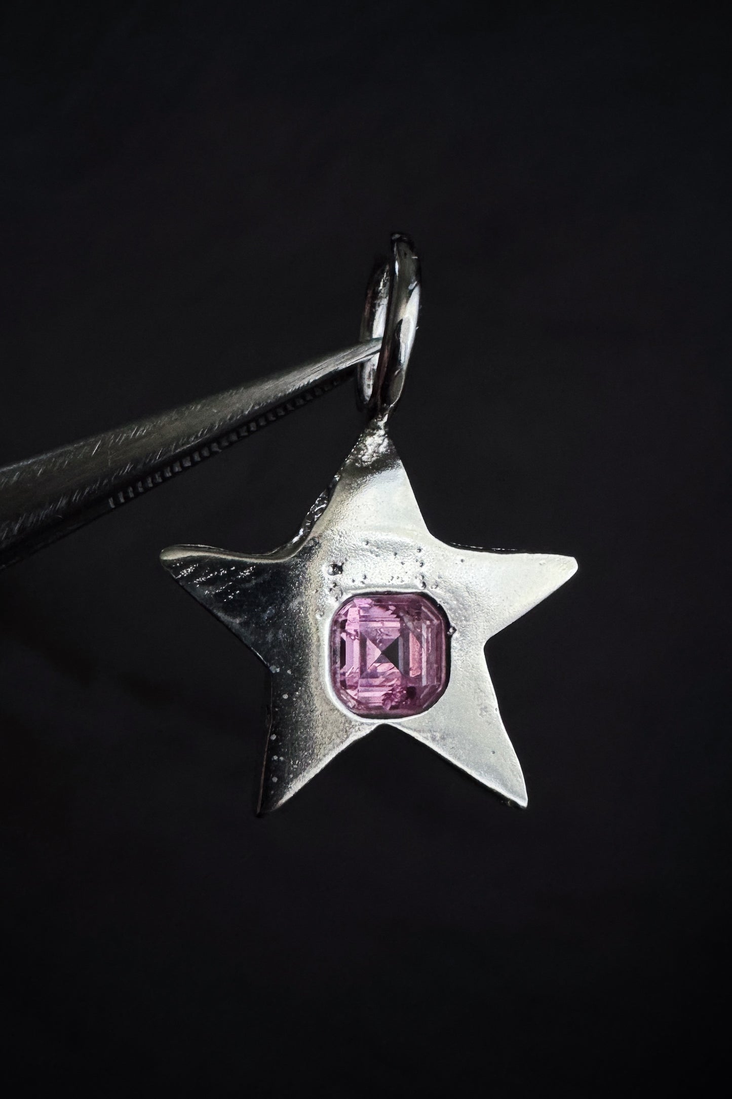 pink star pendant (made to order)