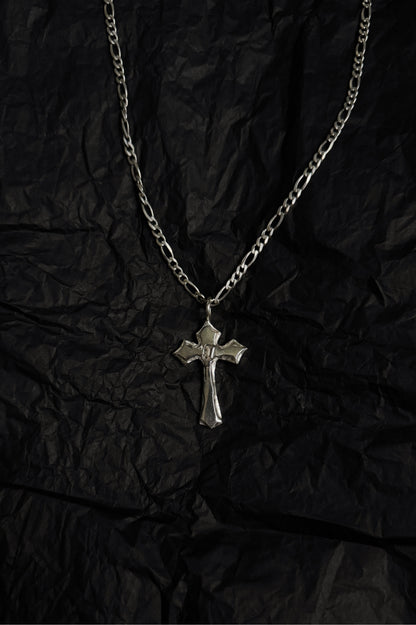 melted cross pendant (made to order)