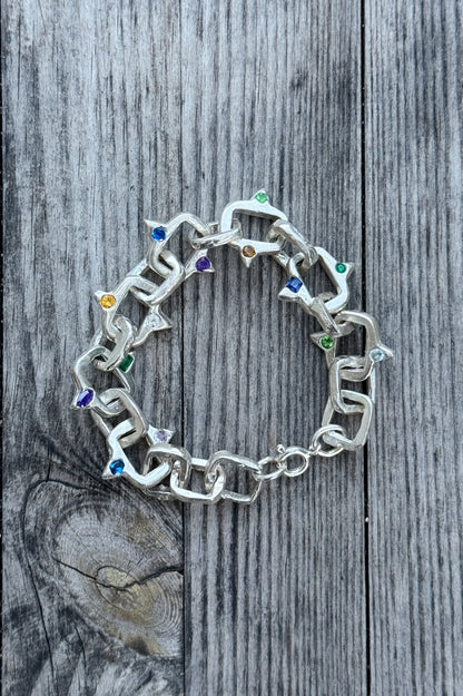 ready to ship / 20cm spiked bracelet