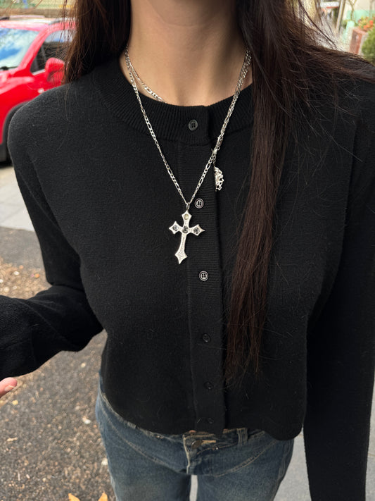 mono melody cross pendant